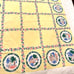 VINTAGE Yellow/Pink Cotton Tablecloth 46” x 51”