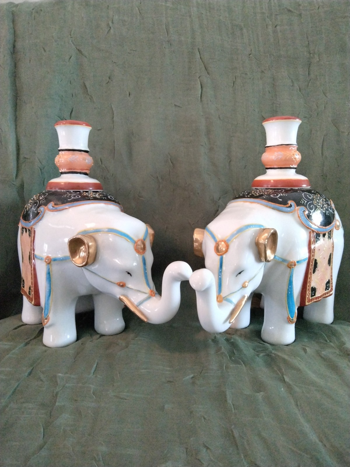 Vintage Andrea by Sadek Elephant Candleholders