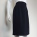 Vintage 90's Michelle Stuart Black Polkadot Pencil Skirt