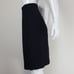 Vintage 90's Michelle Stuart Black Polkadot Pencil Skirt