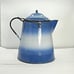 Antique RARE Shaded Blue Large Graniteware/Enamelware Cowboy Coffee Pot Boiler