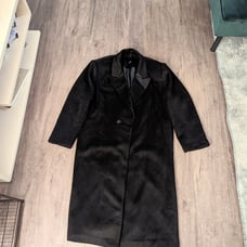 Wool Acrylic Blend Riveted Vamp Vampire Goth Gothic Wool Coat Wool Overcoat