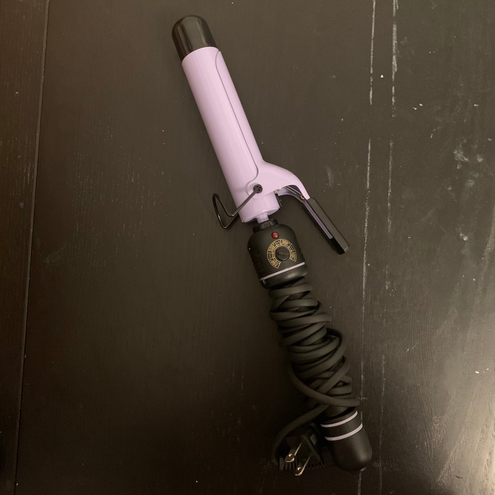 Light purple/blue hair curler