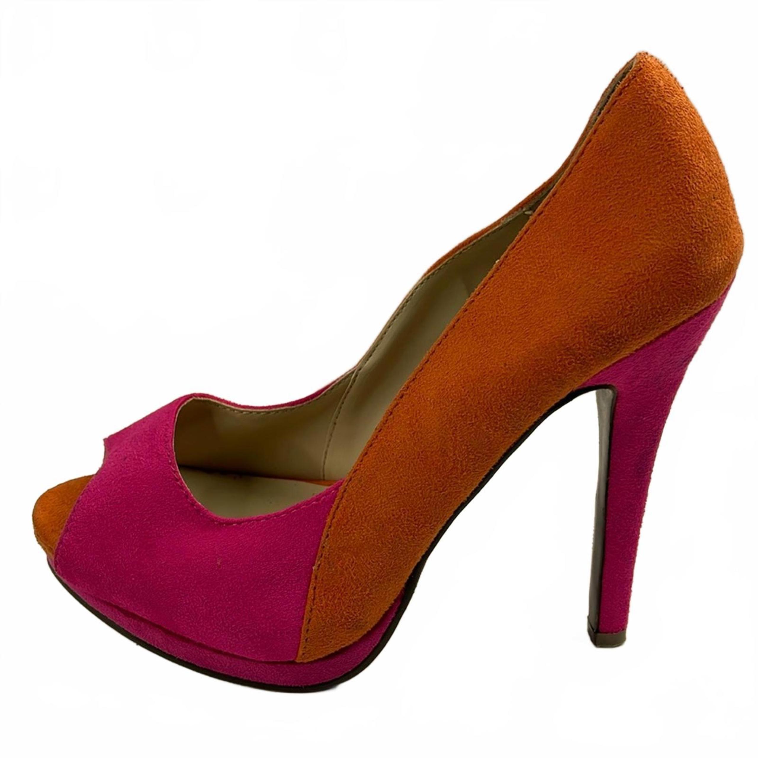 Pink and Orange Call It Spring Heels for Women Size 6