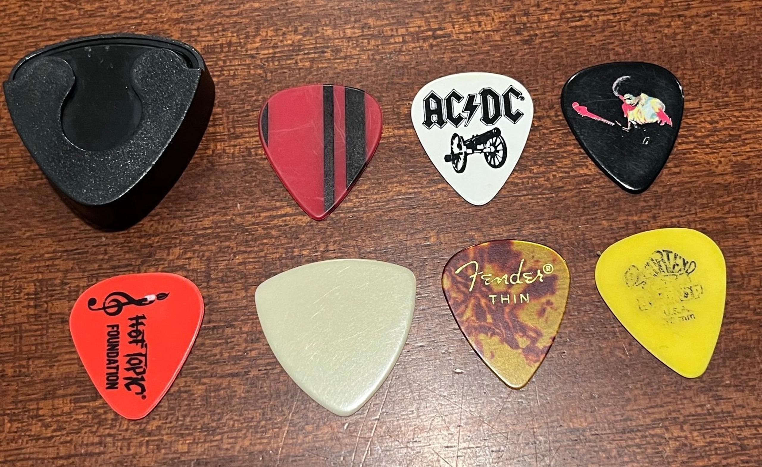 Guitar Picks and Case