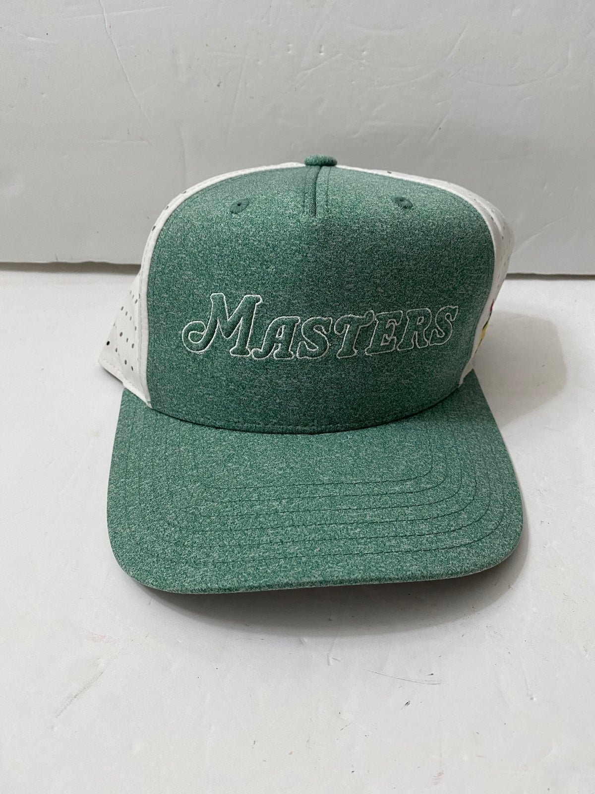 Masters Green White Mesh Golf Hat