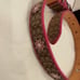 Coach Signature Pink Daisy Charm Dog Collar Large