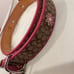 Coach Signature Pink Daisy Charm Dog Collar Large