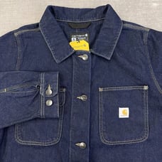 Carhartt Women's Relaxed Fit Denim Chore Coat Size XL 0C5449-W Workwear
