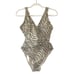 Andie The Capri One Piece Swimsuit Bias Stripe Olive Green Size Medium M NEW
