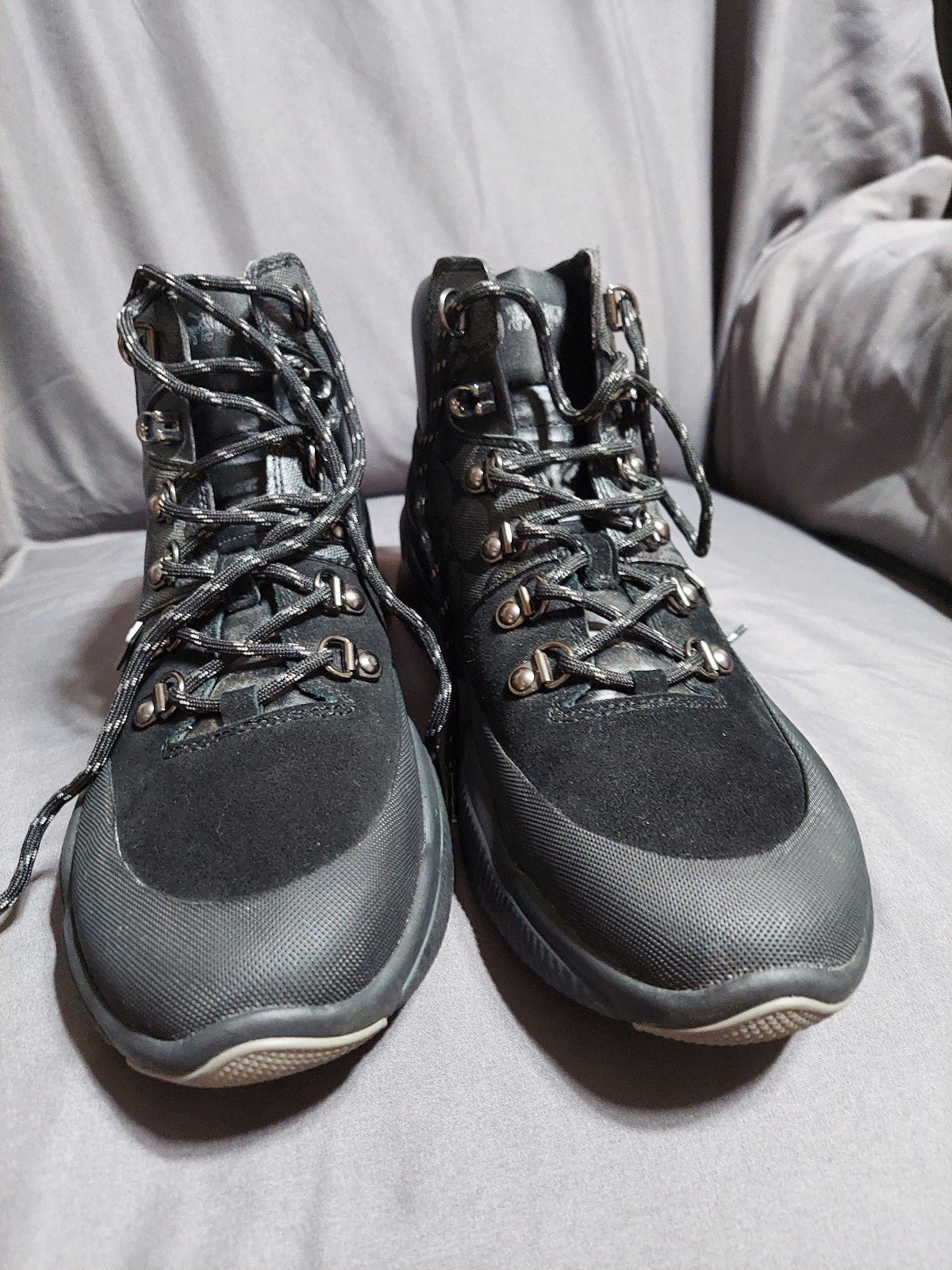 Coach clearance grey boots