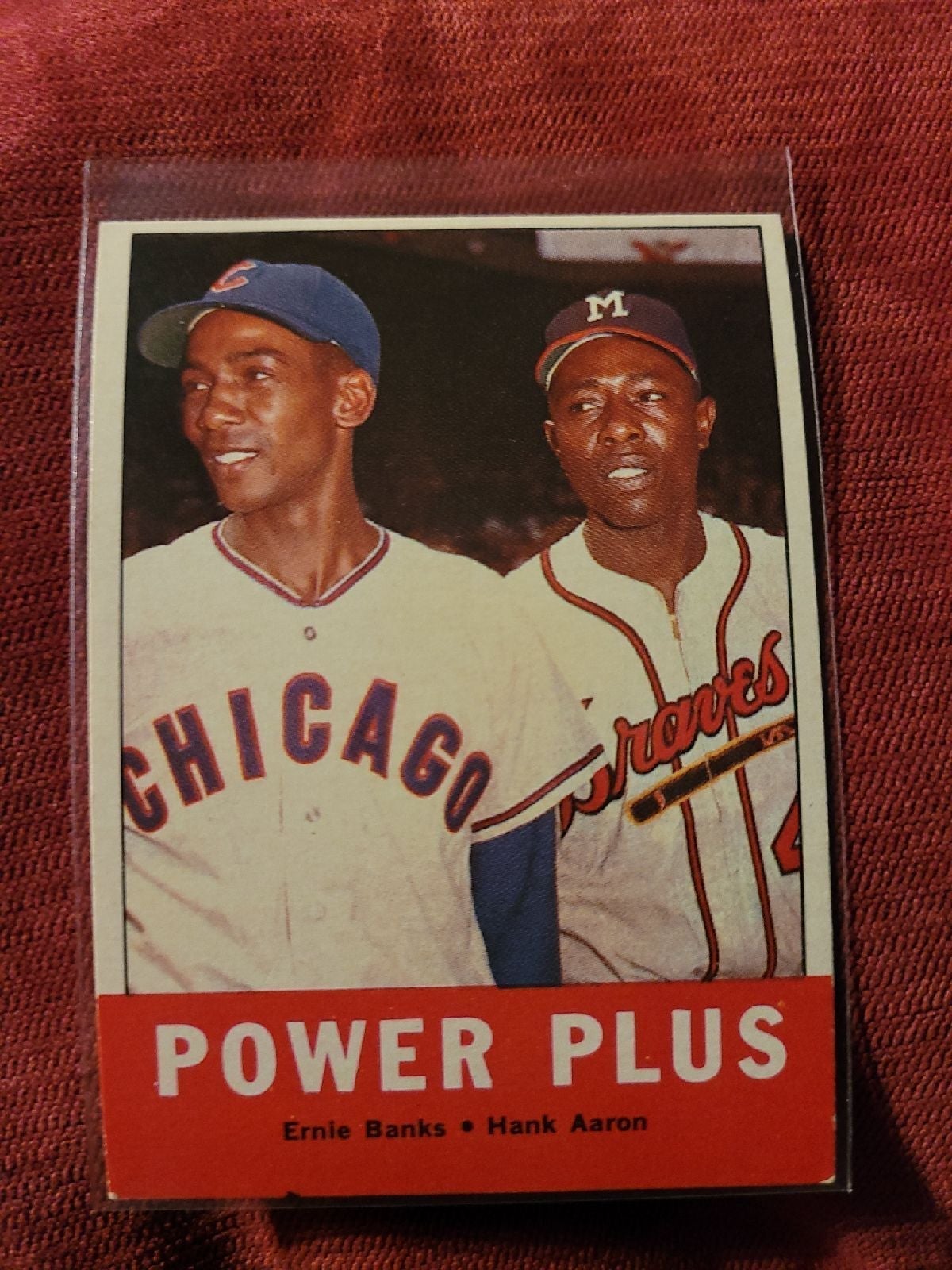1963 Topps Ernie Banks/Hank Aaron Power Plus #242