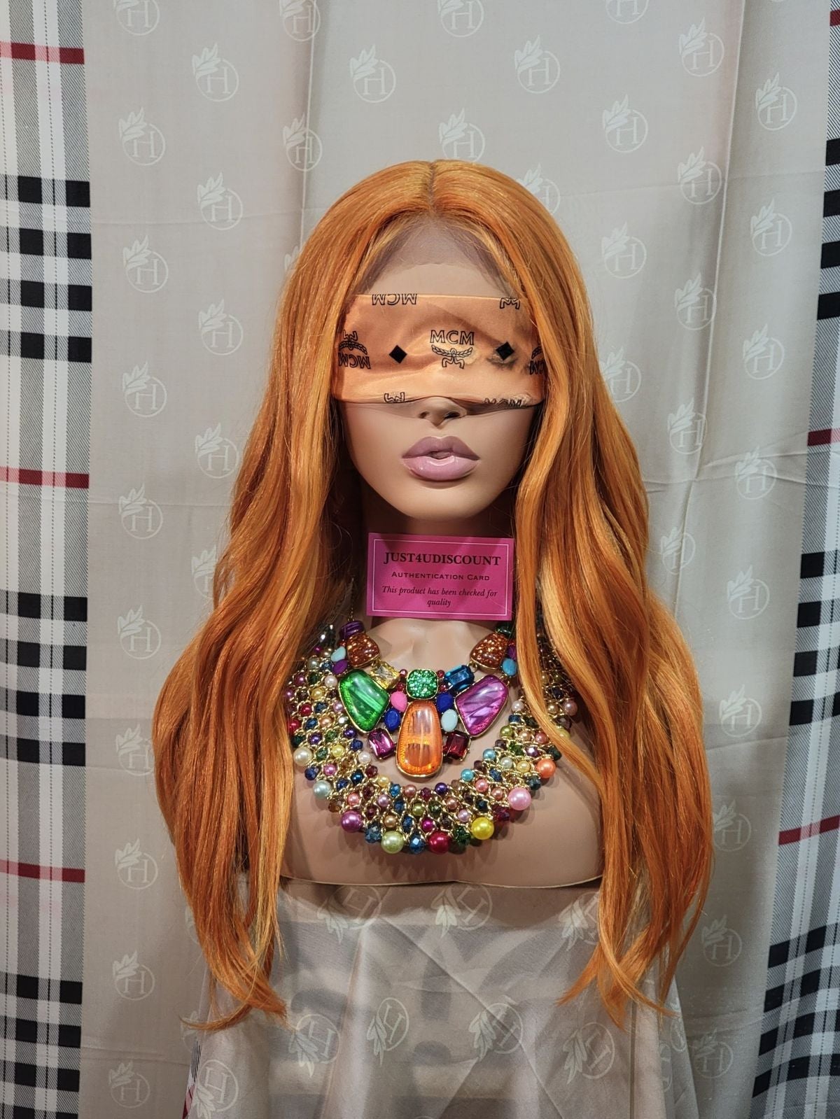 Burn girl burn orange lace front wig
