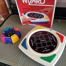 Waddingtons 1979 Wizard Electronic Game with Box and Vtec Rare Wizard Talking
