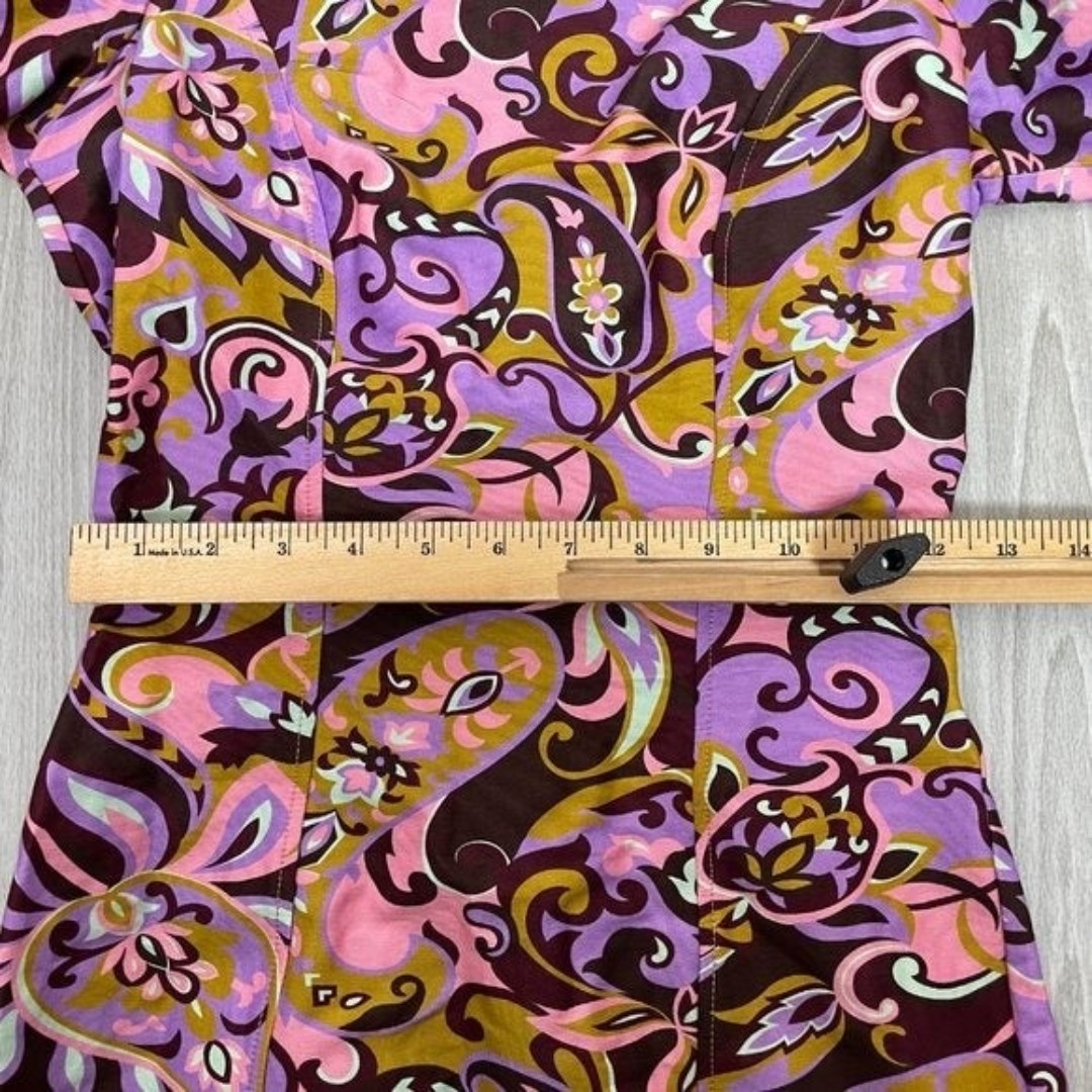 NWT Ted Baker Flickl Short outlet Puff Sleeve Printed Mini Dress Black/ Pink 2