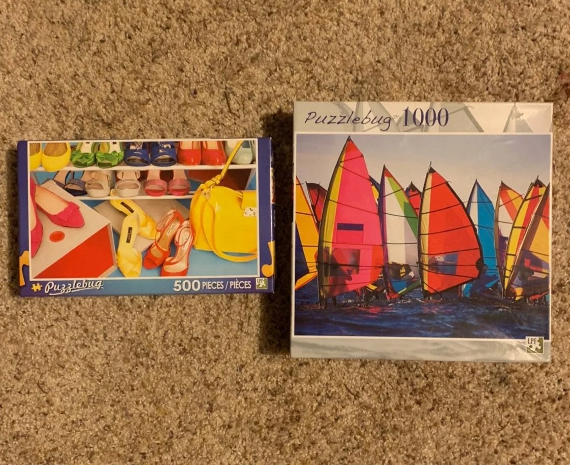 Puzzlebug sailboats/fashion shoes puzzle