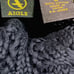 Aigle Sweater Fisherman Cable Knit Navy Blue Vneck cotton Mens Sz Med Chunky