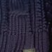 Aigle Sweater Fisherman Cable Knit Navy Blue Vneck cotton Mens Sz Med Chunky