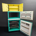 Vtg Midcentury 1960s Barbie Dream Kitchen Fridge Deluxe Reading Corp for Barbie