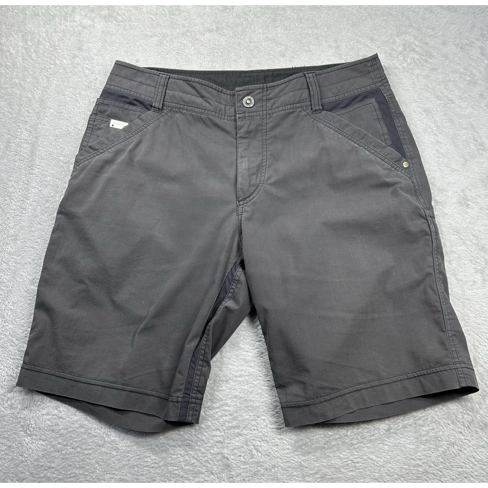 Kuhl Renegade Shorts Mens 32 Gray 10 Stretch Outdoors Hiking Gorpcore Camping