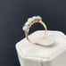 Antique jelly opal anniversary band ring 14 karat yellow gold