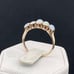 Antique jelly opal anniversary band ring 14 karat yellow gold