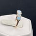 Antique jelly opal anniversary band ring 14 karat yellow gold