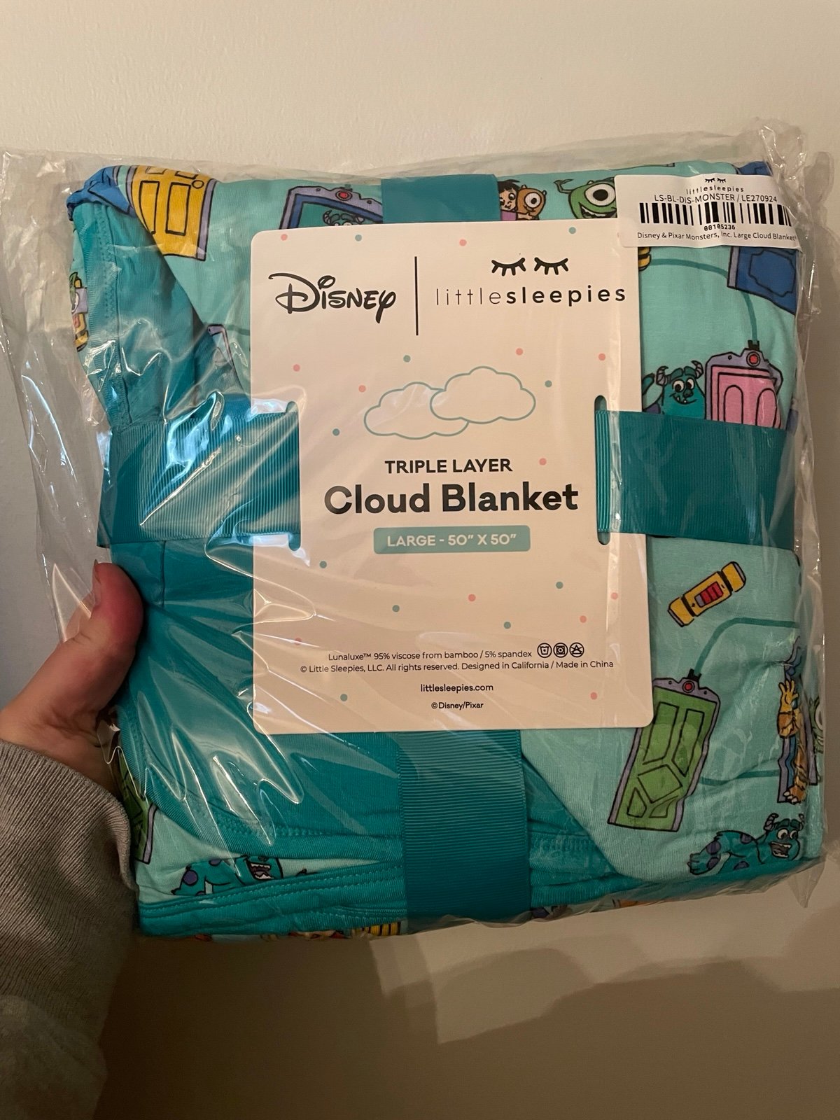 Little Sleepies Monsters Inc Cloud Blanket