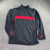 Air Jordan Track Jacket Mens Large Windbreaker Rare Black Bulls Hip-Hop 80s NBA