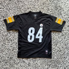 NFL Team Apparel Antonio Brown Youth Large Pittsburgh Steelers Jersey Black