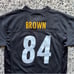 NFL Team Apparel Antonio Brown Youth Large Pittsburgh Steelers Jersey Black