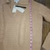 Jason Wu Cable Knit Pullover Camel Sweater Sz Medium Wool Blend Womens