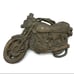 Vintage Pewter Motorcycle Belt Buckle
