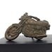 Vintage Pewter Motorcycle Belt Buckle
