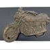 Vintage Pewter Motorcycle Belt Buckle