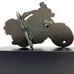 Vintage Pewter Motorcycle Belt Buckle