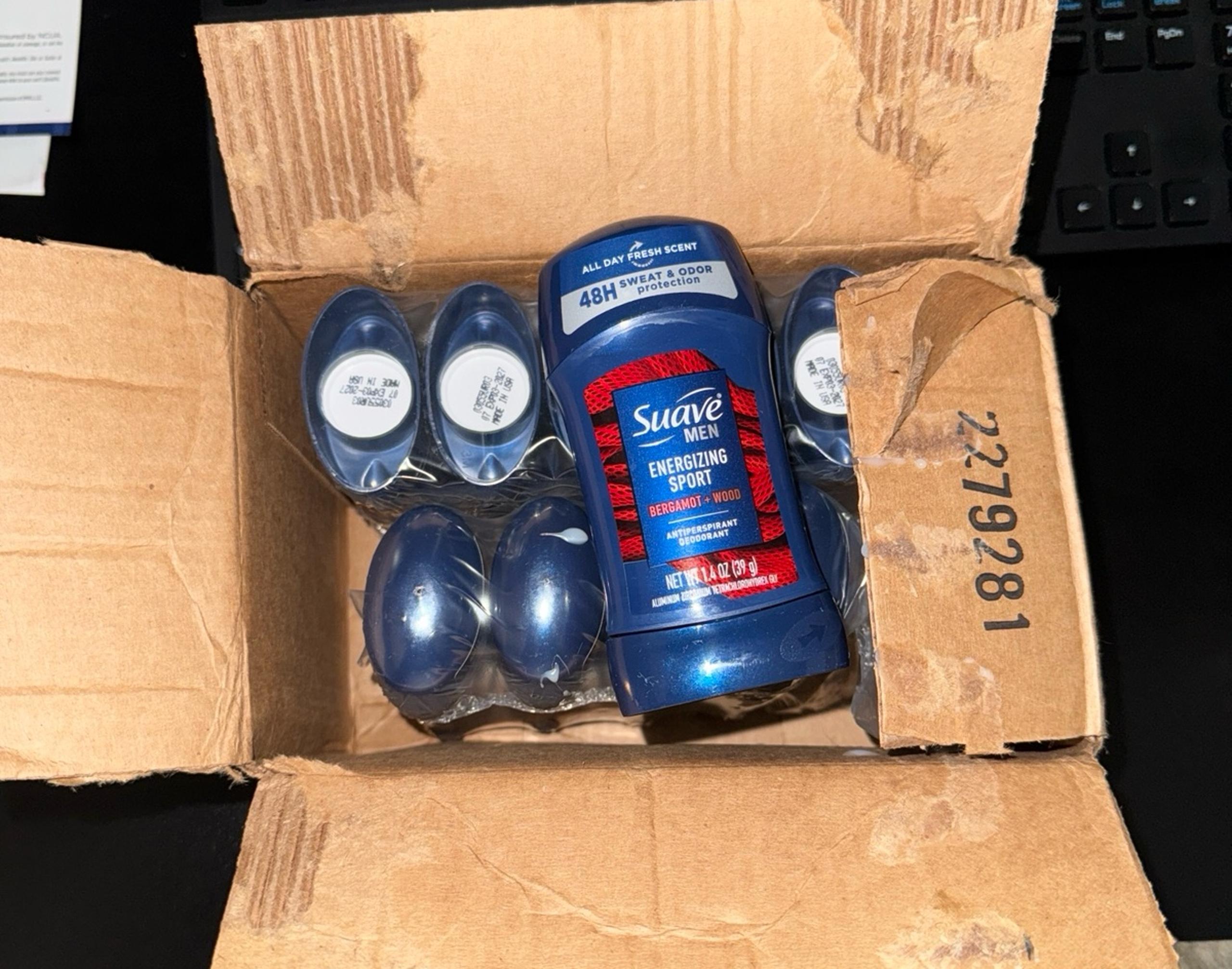Suave Men’s Energizing Sport 12pack case