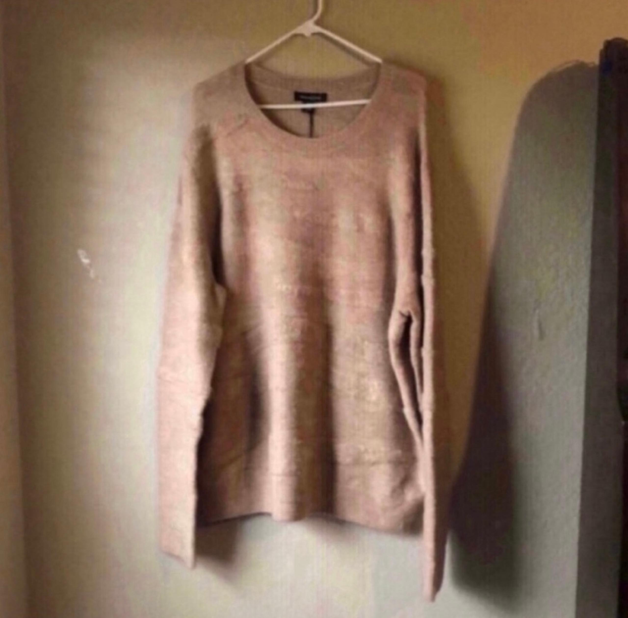 New Treasure & Bond Sweater Women’s Light Brown Tan Crew Neck Casual Size XXL
