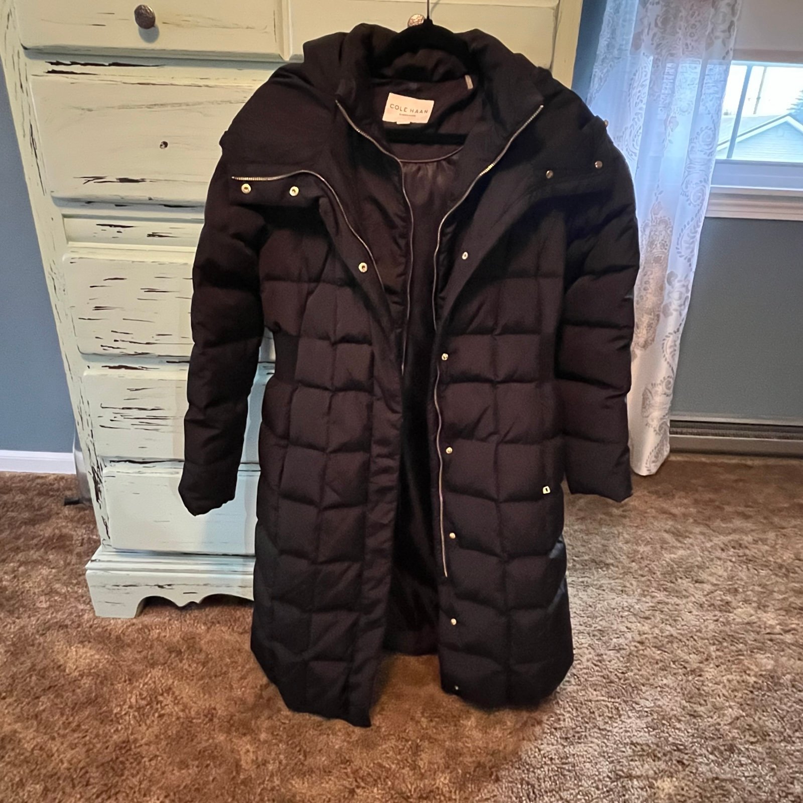 Cole Haan size Medium heavy quilted coat. Great quality and barely used.