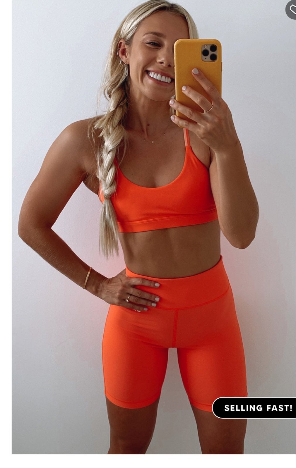 Monza bike shorts tangerine