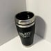 RARE Vintage Leather and Metal M&M's World Travel Cup Mug Thermos