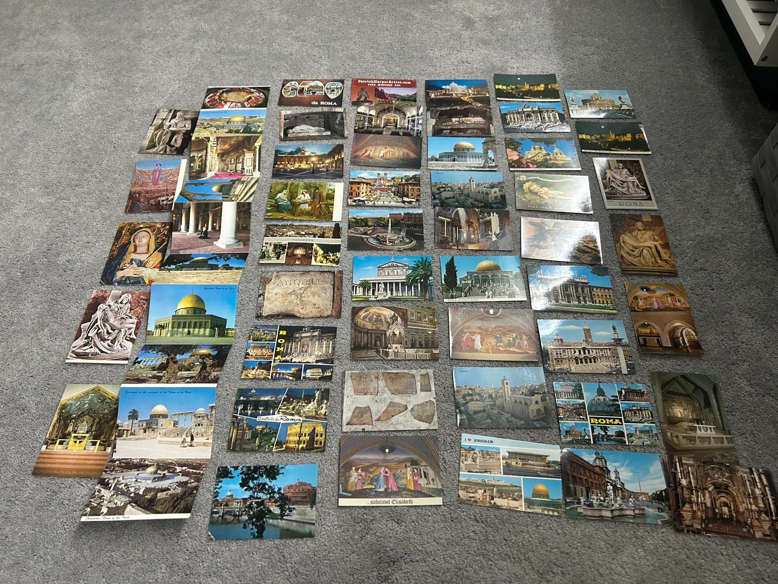 Lot of 57 new vintage post cards postcard