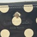 Kate Spade Carlisle Street Lacey Midnight / Cream polka dot zip around wallet