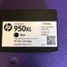 NEW black XL ink cartridges 950 one unopened other is opened