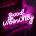 Good Vibes Only Neon Signs for Wall Decor Neon Lights Led Signs, 16.5 * 10 Inch