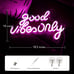 Good Vibes Only Neon Signs for Wall Decor Neon Lights Led Signs, 16.5 * 10 Inch