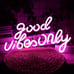 Good Vibes Only Neon Signs for Wall Decor Neon Lights Led Signs, 16.5 * 10 Inch
