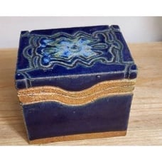 Cobalt blue trinket box