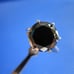 4.86ct 100% REAL NATURAL BLACK DIAMOND RING, CERTIFICATE,FR EE DIA TESTER Size 1