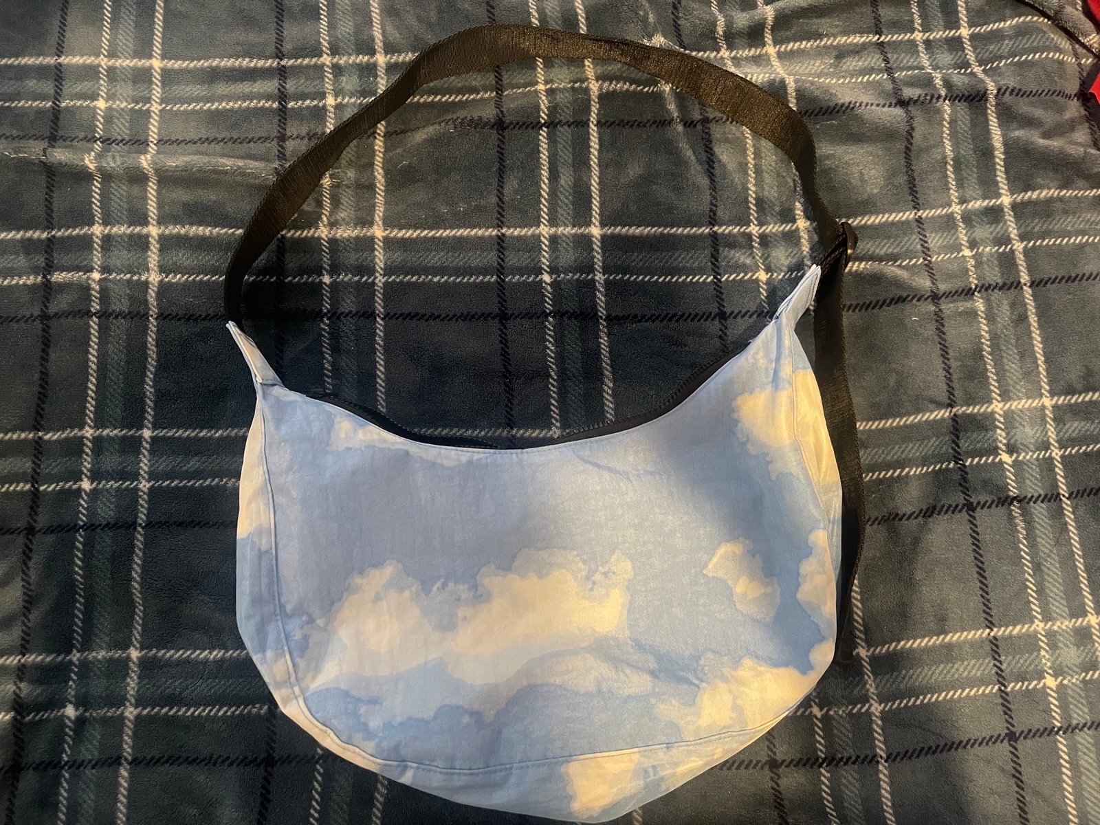 Baggu Clouds Medium Nylon Crescent Bag